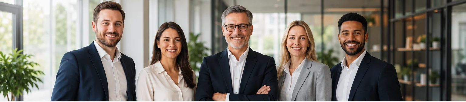 Das Team von GMAPT in einem modernen Büro
